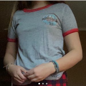 “Juniors' Stranger Things Burnout Ringer Graphic”